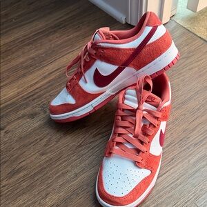 Nike Red and White Sneakers